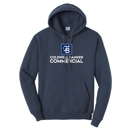 Tall Navy Fleece Hoodie-Coldwell Banker Commercial