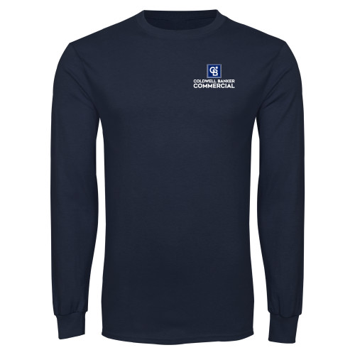 Navy Long Sleeve T Shirt-Coldwell Banker Commercial