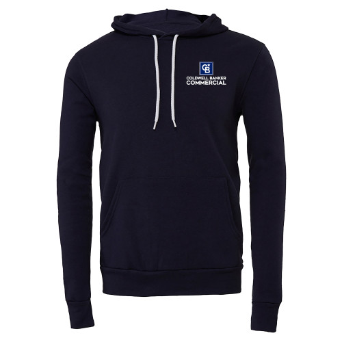Bella + Canvas Navy Fleece Hood-Coldwell Banker Commercial