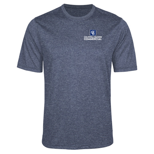 Navy Heather Performance Contender Tee-Coldwell Banker Commercial