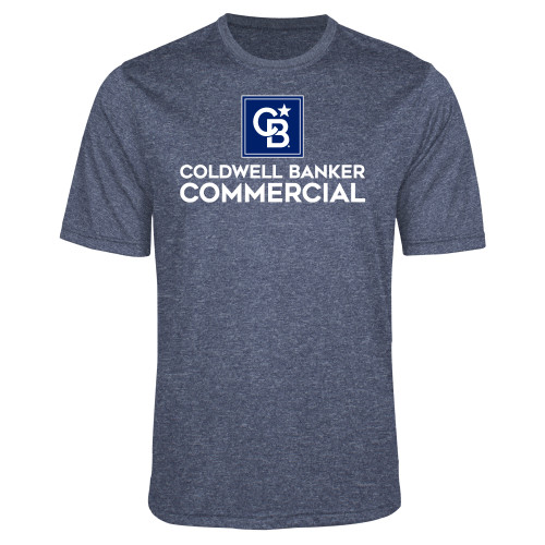 Navy Heather Performance Contender Tee-Coldwell Banker Commercial