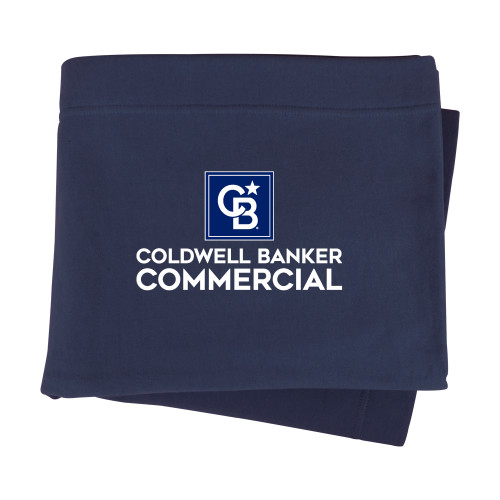 Navy Sweatshirt Blanket-Coldwell Banker Commercial