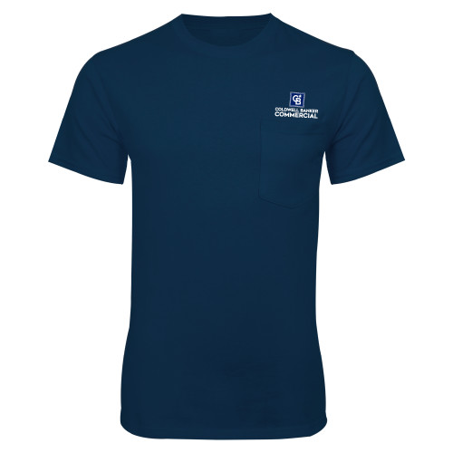 Navy T Shirt w/Pocket-Coldwell Banker Commercial