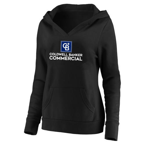 Womens Plus Black Hoodie-Coldwell Banker Commercial