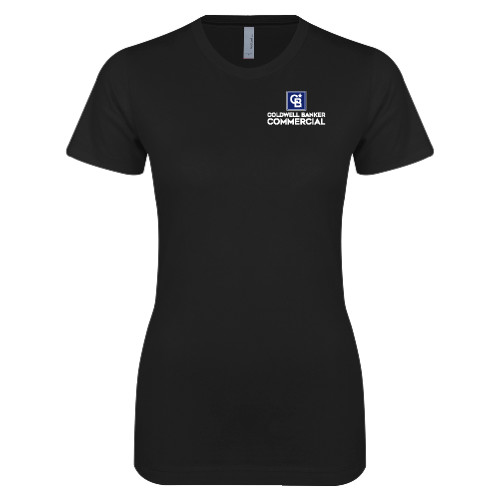Next Level Womens Black Boyfriend Tee-Coldwell Banker Commercial
