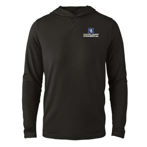 Black Long Sleeve Hooded Tee-Coldwell Banker Commercial