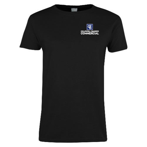 Womens Black Short Sleeve Tee-Coldwell Banker Commercial