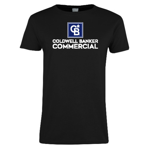 Womens Black Short Sleeve Tee-Coldwell Banker Commercial