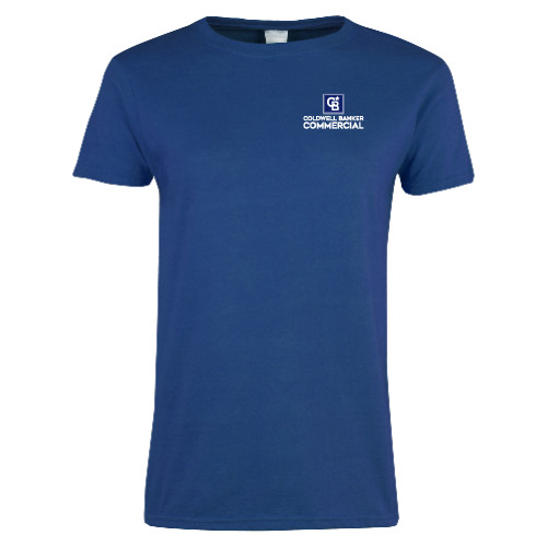 Womens Royal Short Sleeve Tee-Coldwell Banker Commercial