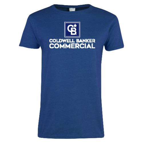 Womens Royal Short Sleeve Tee-Coldwell Banker Commercial