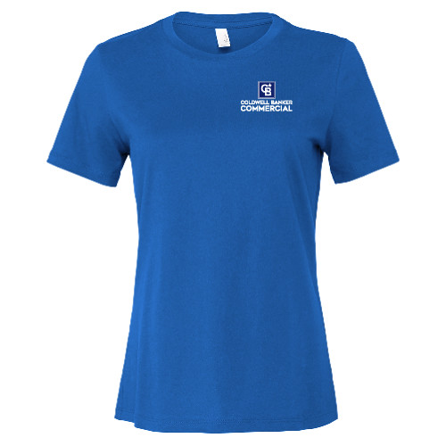 Bella + Canvas Womens Royal Relaxed Cotton T Shirt-Coldwell Banker Commercial
