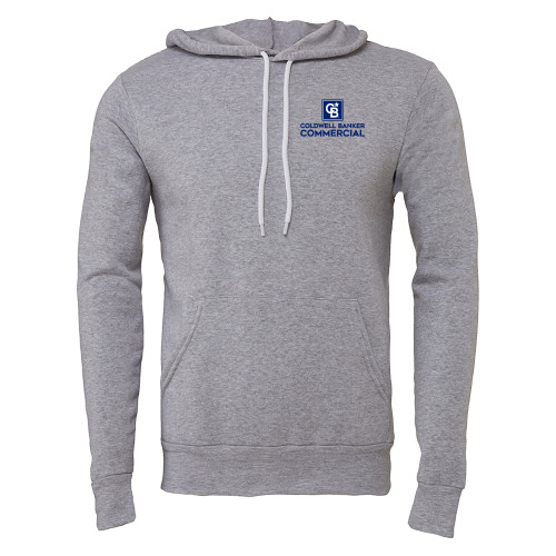 Bella + Canvas Heather Grey Fleece Hood-Coldwell Banker Commercial