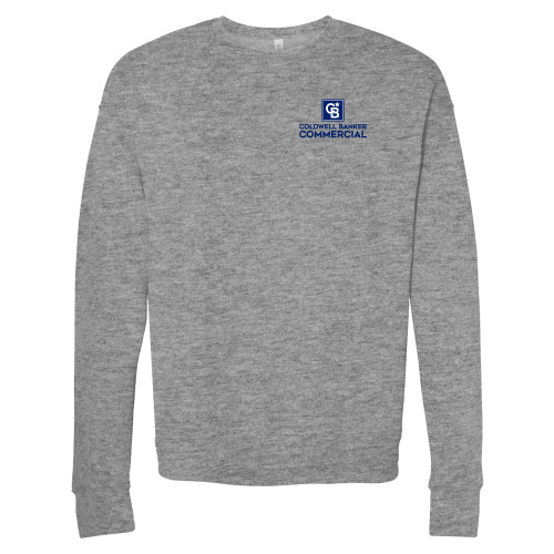 Bella + Canvas Heather Grey Fleece Crew-Coldwell Banker Commercial