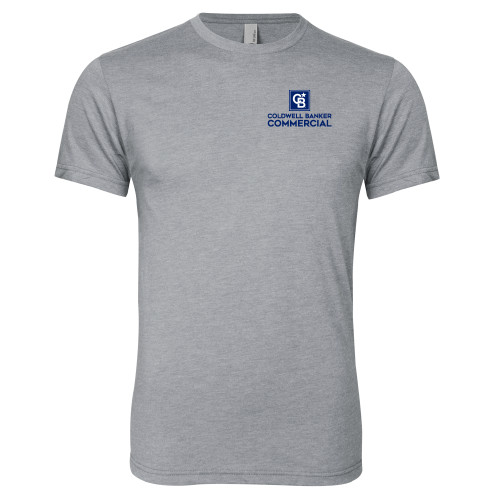Next Level Heather Grey Triblend Tee-Coldwell Banker Commercial