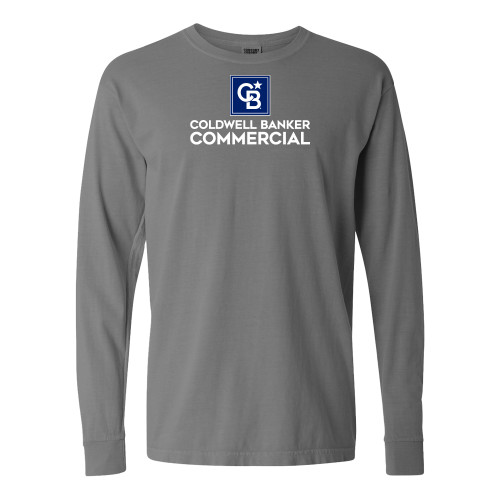 Comfort Colors Grey Long Sleeve T Shirt-Coldwell Banker Commercial