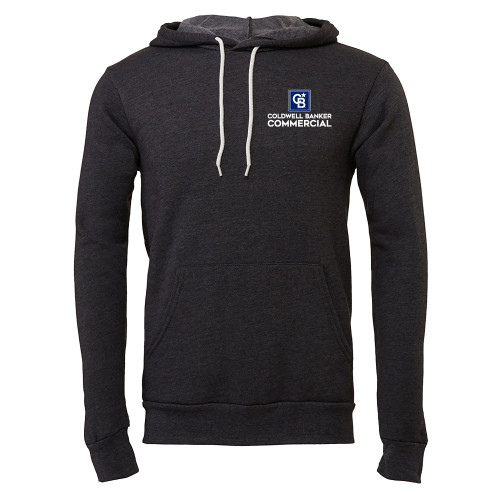 Bella + Canvas Dark Grey Heather Fleece Hood-Coldwell Banker Commercial