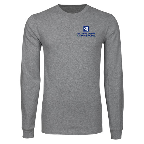 Grey Long Sleeve T Shirt-Coldwell Banker Commercial