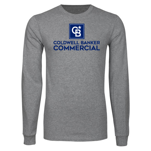 Grey Long Sleeve T Shirt-Coldwell Banker Commercial