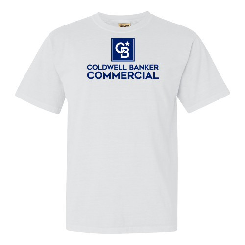 Comfort Colors White T Shirt-Coldwell Banker Commercial