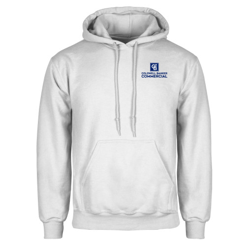 White Fleece Hoodie-Coldwell Banker Commercial