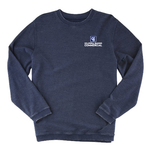 Boxercraft Womens Navy Corded Crew-Coldwell Banker Commercial