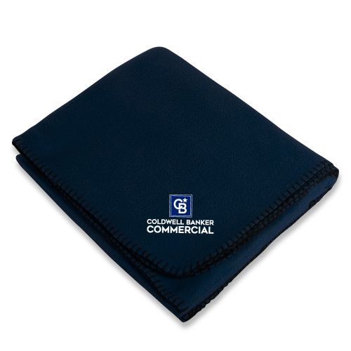 Navy Arctic Fleece Blanket-Coldwell Banker Commercial