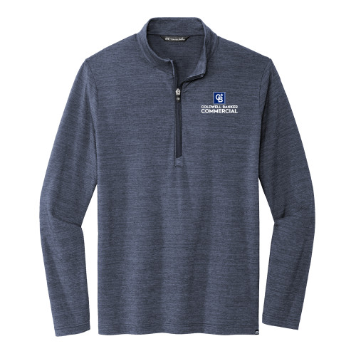 TravisMathew Navy Crestview 1/4 Zip Pullover-Coldwell Banker Commercial