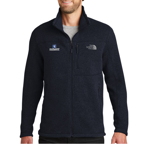 The North Face Navy Heather Fleece Jacket-Coldwell Banker Commercial