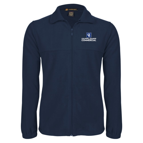 Navy Fleece Full Zip Jacket-Coldwell Banker Commercial