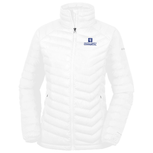 Columbia Womens White Powder Lite Jacket-Coldwell Banker Commercial