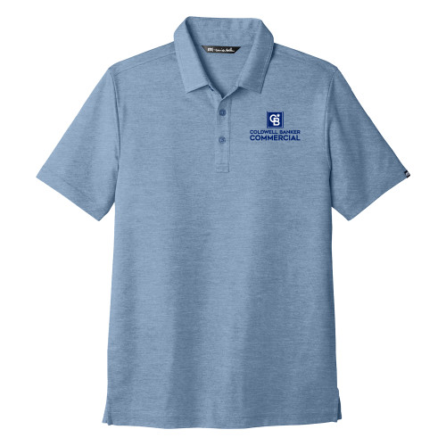 TravisMathew Classic Blue Oceanside Heather Polo-Coldwell Banker Commercial