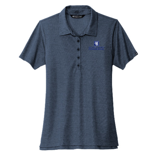 TravisMathew Womens Navy Heather Oceanside Polo-Coldwell Banker Commercial