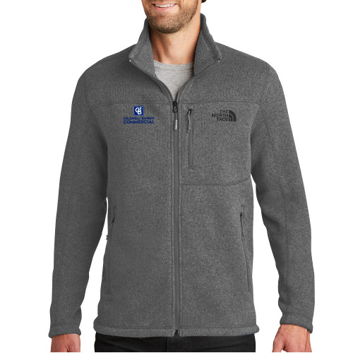 The North Face Grey Heather Fleece Jacket-Coldwell Banker Commercial