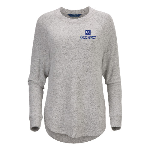 Boxercraft Womens Oxford Grey Heather Cuddle Oversized Crew-Coldwell Banker Commercial