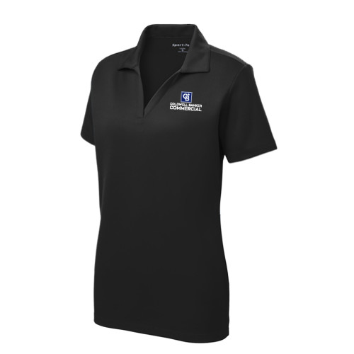 Womens Black Dry Mesh Polo-Coldwell Banker Commercial