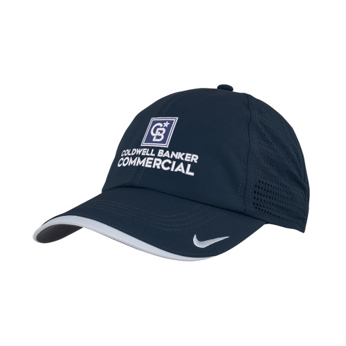 Nike Navy Dri Fit Perforated Hat-Coldwell Banker Commercial