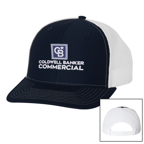 Richardson Navy/White Trucker Hat-Coldwell Banker Commercial