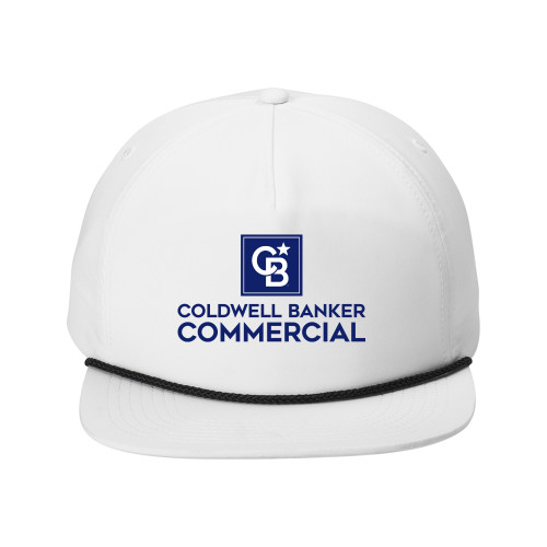 Retro White/Black Rope Cap-Coldwell Banker Commercial