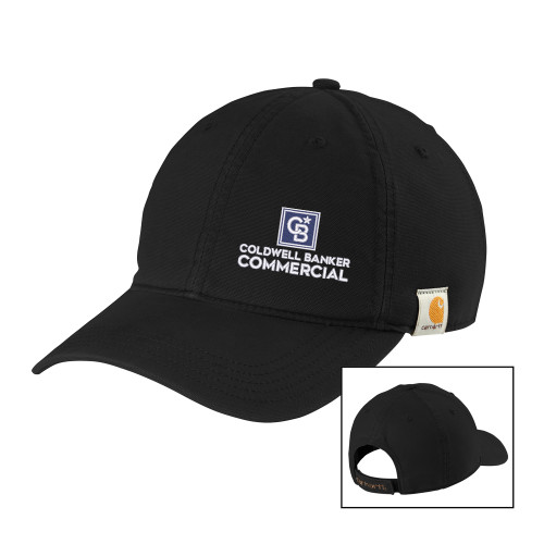 Carhartt Black Cotton Adjustable Canvas Hat-Coldwell Banker Commercial