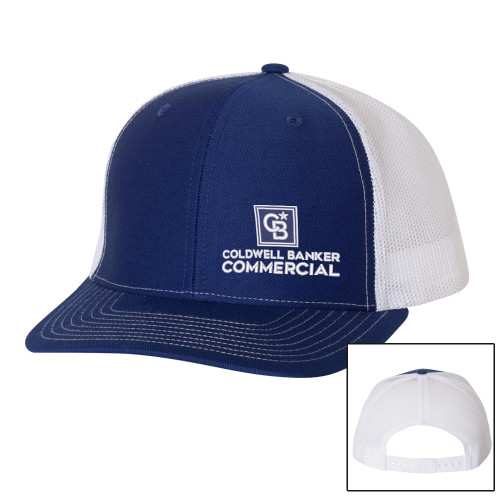 Richardson Royal/White Trucker Hat-Coldwell Banker Commercial