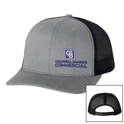 Richardson Heather Grey/Black Trucker Hat-Coldwell Banker Commercial