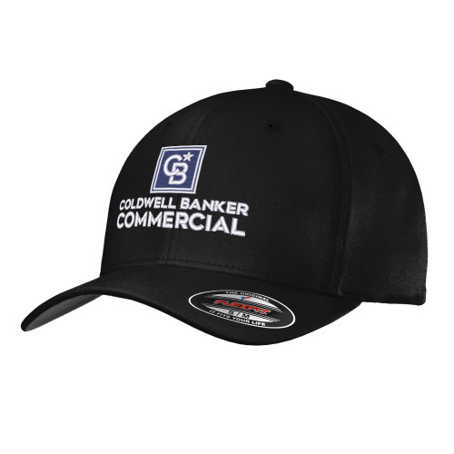 Black Flexfit Structured Low Profile Hat-Coldwell Banker Commercial