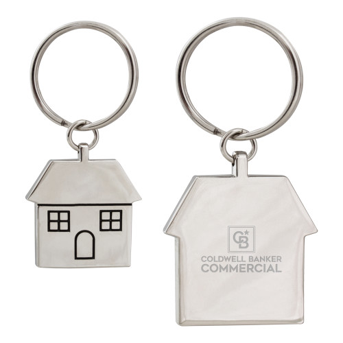Silver House Key Holder-Coldwell Banker Commercial Engraved
