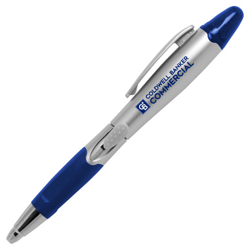 Silver/Blue Blossom Pen/Highlighter-Coldwell Banker Commercial Flat