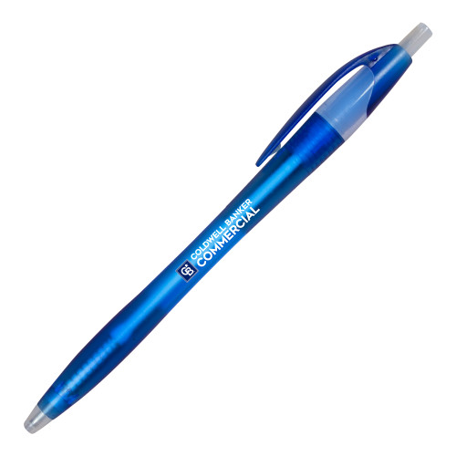 Dart Translucent Blue Pen w/Blue Ink-Coldwell Banker Commercial Flat
