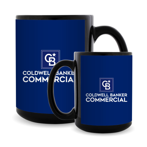 Full Color Black Mug 15oz-Coldwell Banker Commercial Stacked