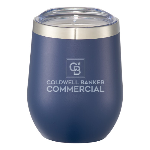 Corzo Vacuum Insulated Navy Cup 12oz-Coldwell Banker Commercial Engraved