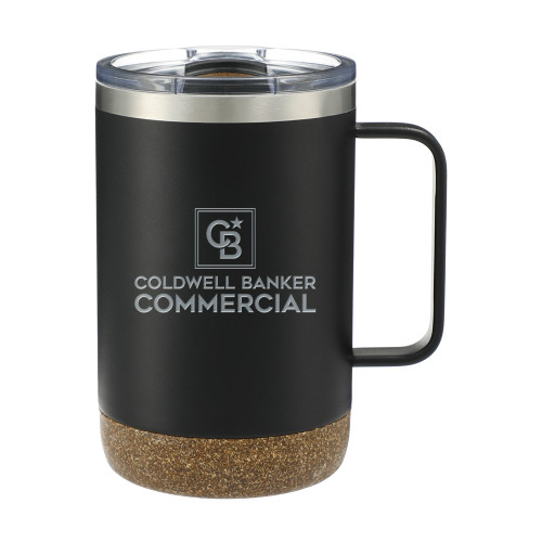 Valhalla Vacuum Insulated Camp Black Mug 14oz-Coldwell Banker Commercial Engraved