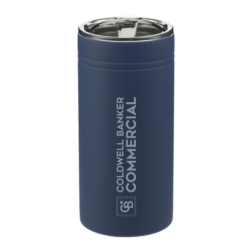 Sherpa Vacuum Navy Tumbler & Insulator 11oz-Coldwell Banker Commercial - Horizontal Engraved