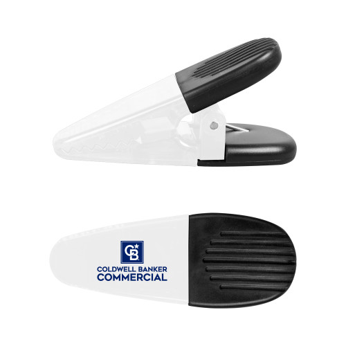 White Crocodile Clip/Magnet-Coldwell Banker Commercial Stacked
